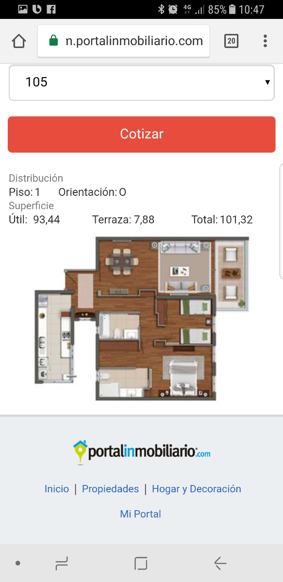 Arriendo Departamento O 2D en suite 2B 2E 1B La Llaver&iacute;a - Vitacura