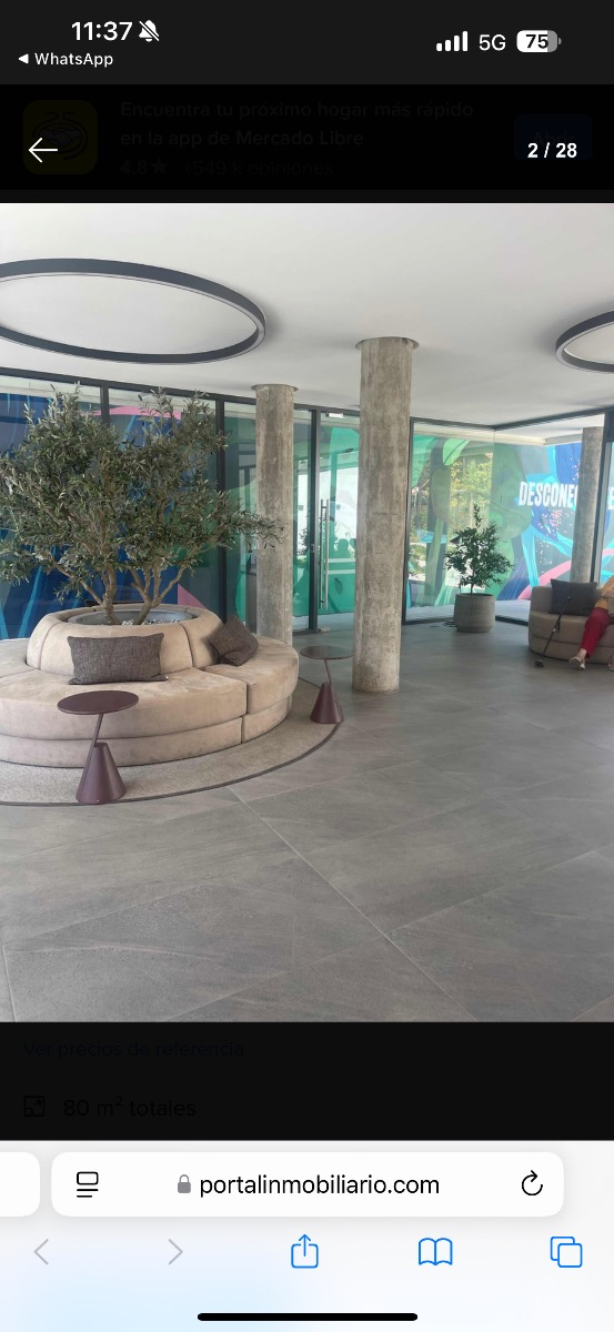 Arriendo Departamento O 2D en suite Walk-in cl&oacute;set 2B 1E 1Bd Parque Padre Alberto Hurtado - Las Condes