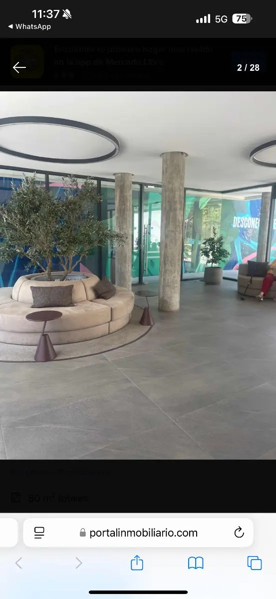Arriendo Departamento O 2D en suite Walk-in cl&oacute;set 2B 1E 1Bd Parque Padre Alberto Hurtado - Las Condes