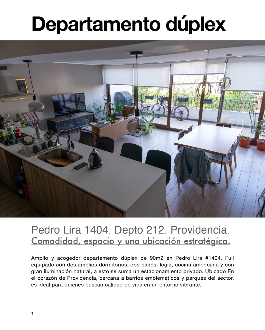 Arriendo Departamento S 2D en suite Walk-in cl&oacute;set 2B 1E In&eacute;s de Su&aacute;rez - Providencia