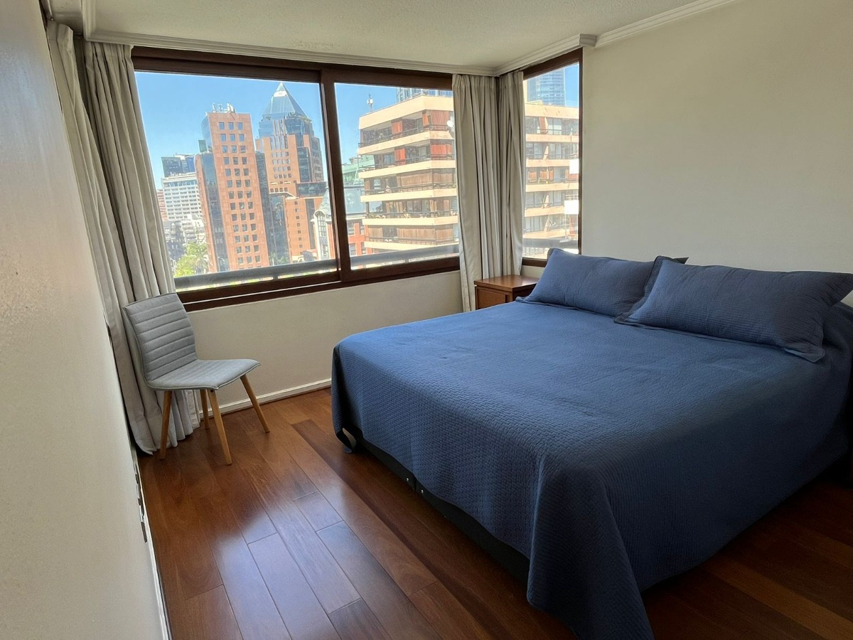 Arriendo Departamento SP 2D en suite 2B 1E 1B Barrio El Golf - Las Condes