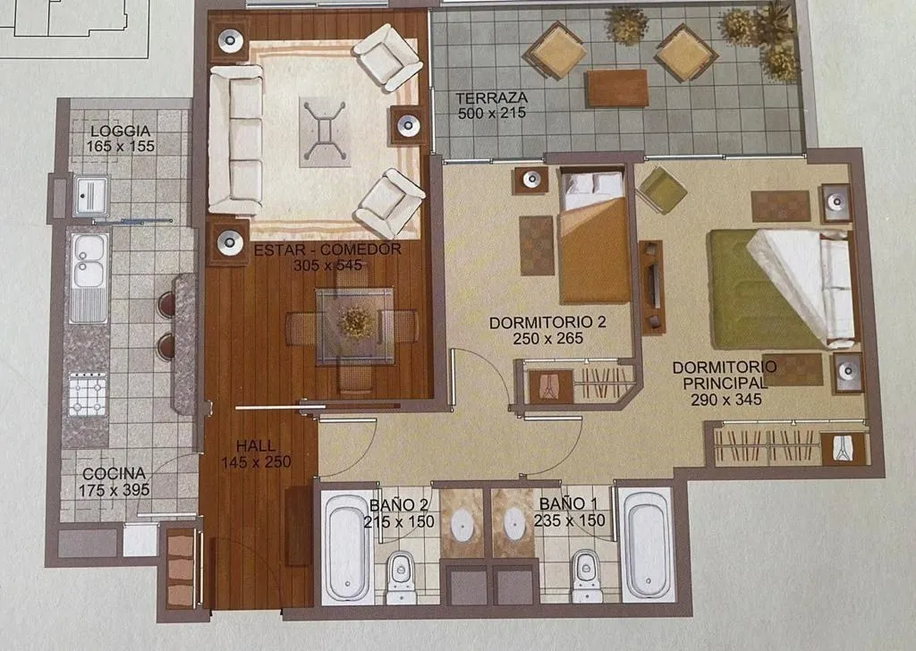 Venta Departamento N 2D Suite 2B 2E 1Bd Los Leones - Providencia