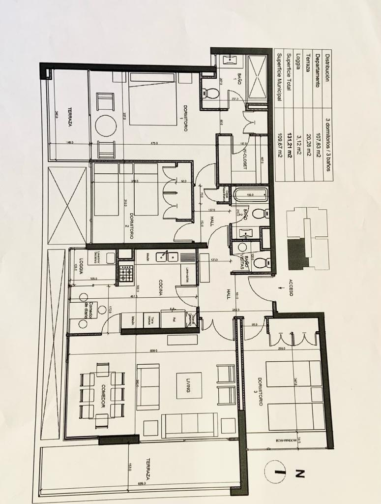 Venta Departamento O 3D en suite Walk-in cl&oacute;set 3B 1E 1B Barrio El Golf - Las Condes