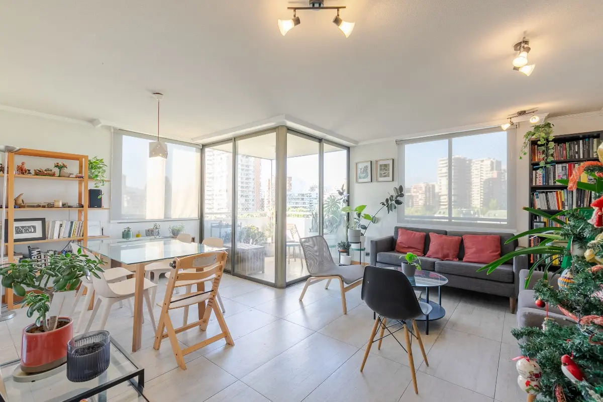 Arriendo Departamento NOSP 3D en suite Walk-in cl&oacute;set 3B 1E 1B Las Lilas - Providencia