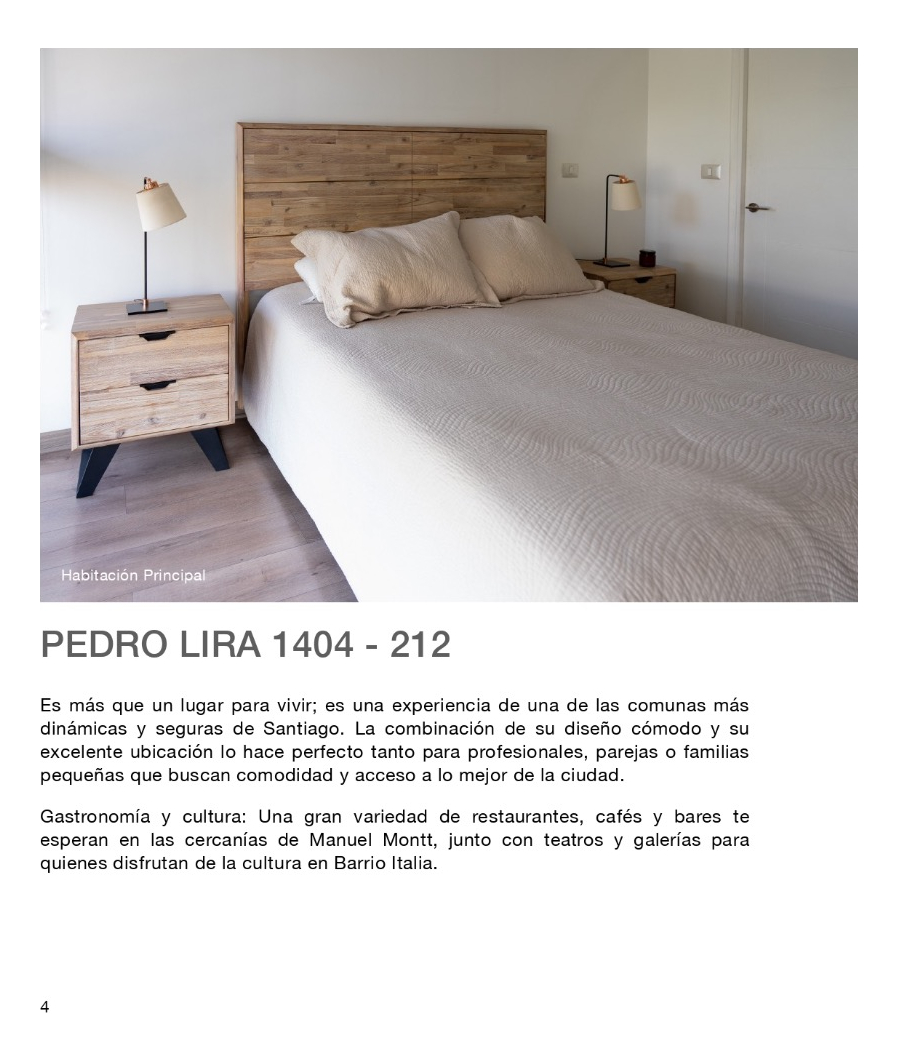 Arriendo Departamento S 2D en suite Walk-in cl&oacute;set 2B 1E In&eacute;s de Su&aacute;rez - Providencia