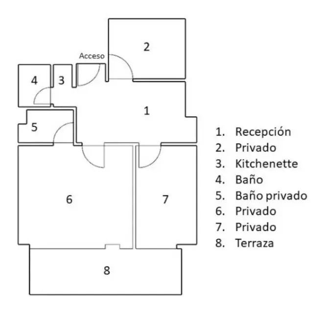 Venta Oficina N 2B 1E 1B Pedro de Valdivia - Providencia