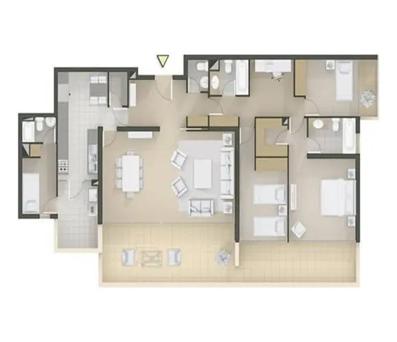 Venta Departamento SP 4D en suite Walk-in cl&oacute;set 4B 3E 1B Vaticano - Las Condes