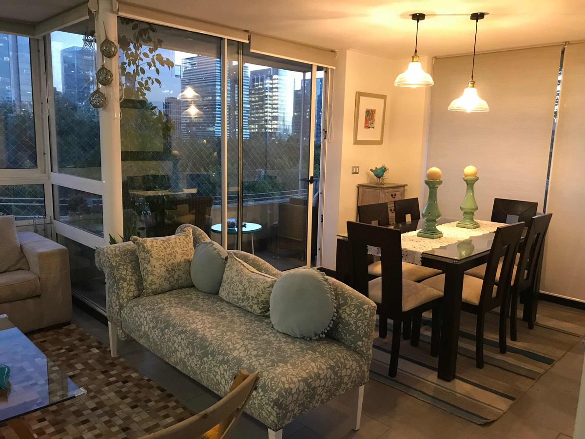 Venta Departamento SP 3D en suite Walk-in cl&oacute;set 2B 2E 1B Parque Arauco - Las Condes