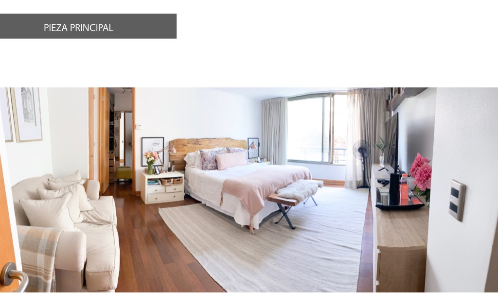 Venta Departamento O 2D en suite Walk-in cl&oacute;set 3B 2E 1B Parque Bicentenario - Vitacura