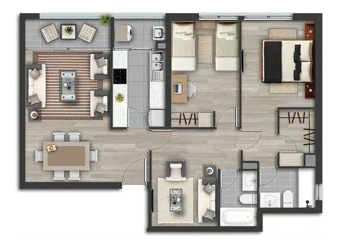 Venta Departamento NO 2D en suite Walk-in cl&oacute;set 2B 2E 1B Blest Gana - La Reina