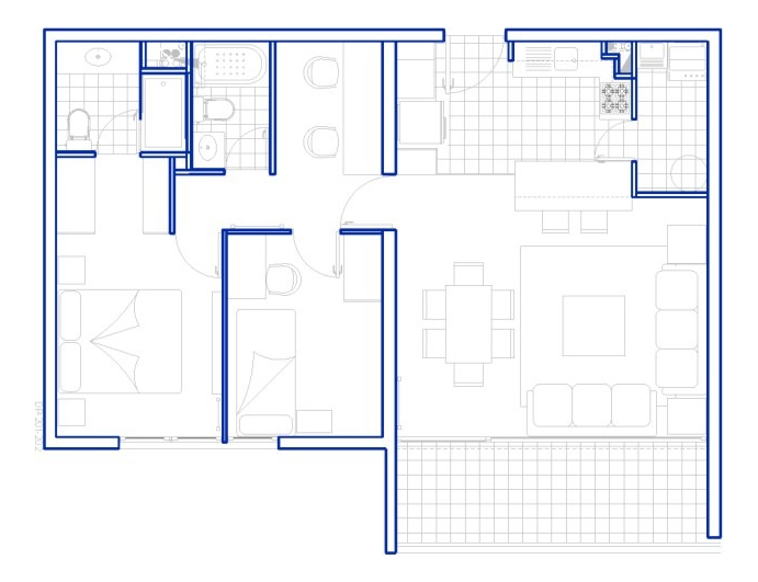 Venta Departamento P 2D en suite Walk-in cl&oacute;set 2B 1E Diagonal Oriente - &Ntilde;u&ntilde;oa