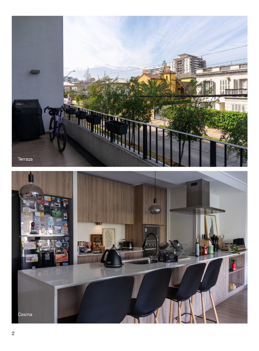 Arriendo Departamento S 2D en suite Walk-in cl&oacute;set 2B 1E In&eacute;s de Su&aacute;rez - Providencia