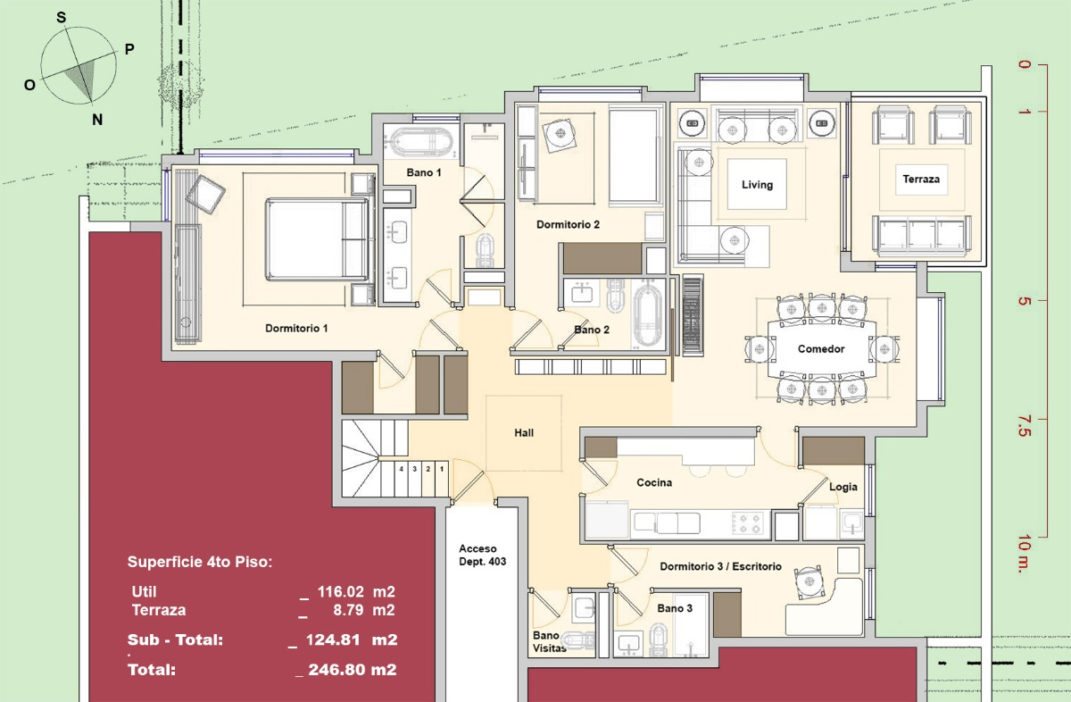Arriendo Departamento 3D La Dehesa - Lo Barnechea