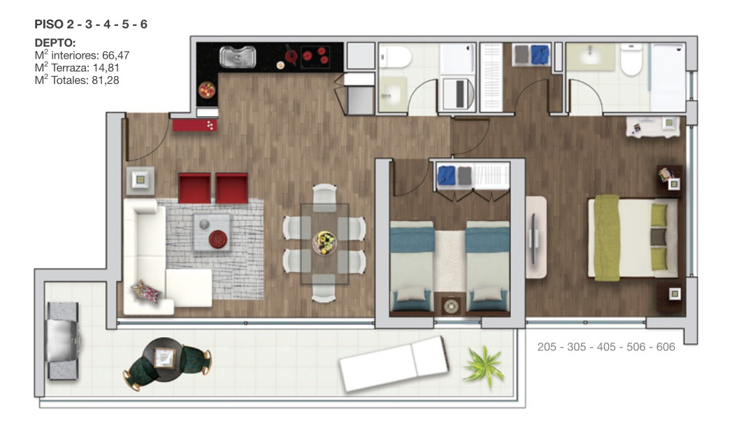 Arriendo Departamento 2D 2B 1E 1B In&eacute;s de Su&aacute;rez - Providencia