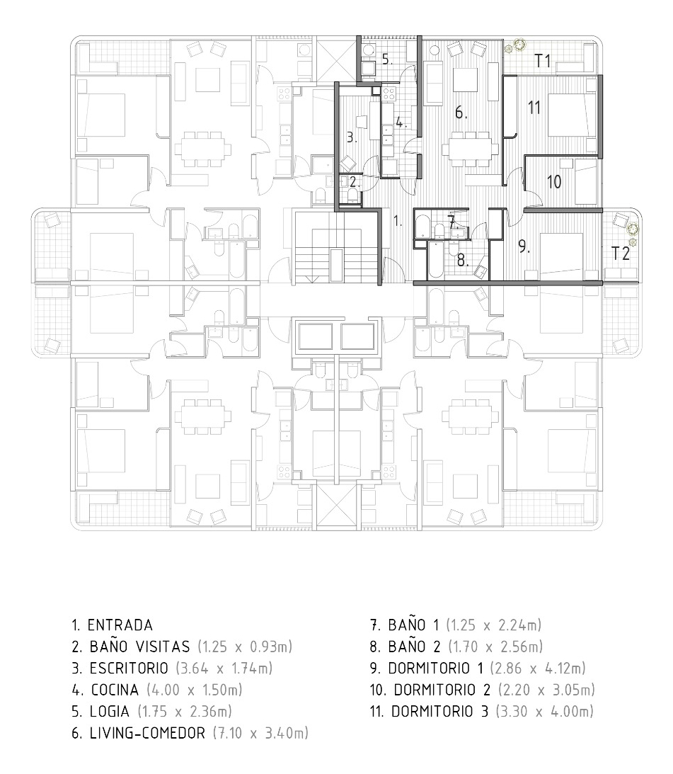 Venta Departamento NO 4D 3B 1E 1B Las Lilas - Providencia
