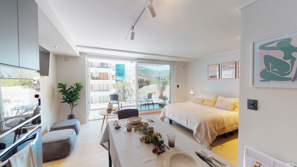 Arriendo Monoambiente 1b Amoblado, Gc Incluidos, Providencia