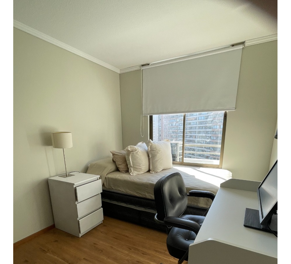 Arriendo Departamento NO 2D en suite 2B 1E Metro Escuela Militar - Las Condes