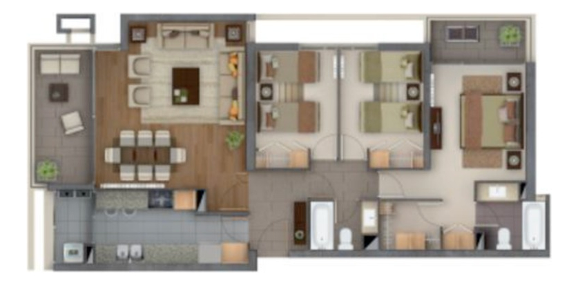 Arriendo Departamento NO 3D en suite Walk-in cl&oacute;set 2B 1E 1B Rotonda Atenas - Las Condes