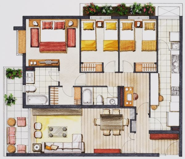 Arriendo Departamento NP 3D en suite Walk-in cl&oacute;set 2B 1E 1B Metro Sim&oacute;n Bolivar - &Ntilde;u&ntilde;oa