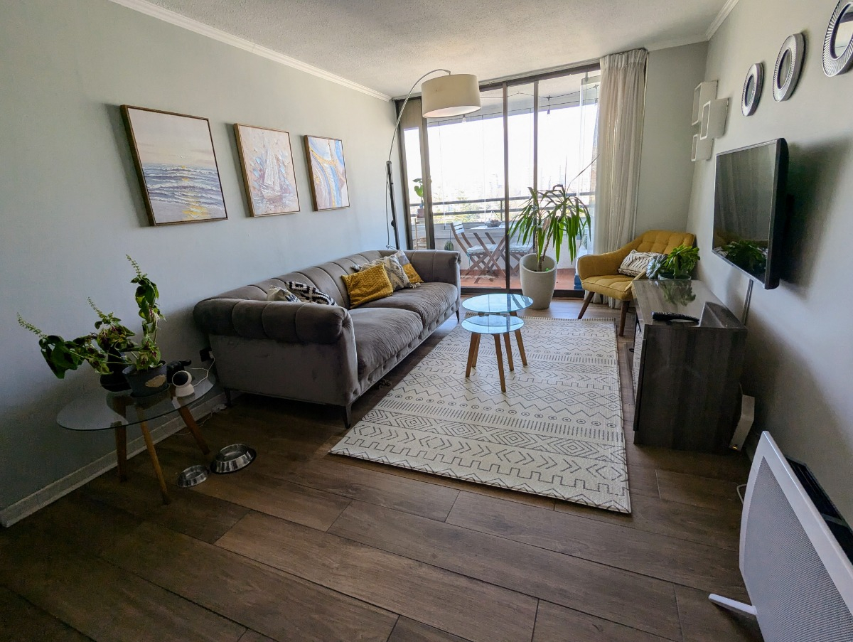 Arriendo Departamento O 3D en suite Walk-in cl&oacute;set 2B 1E 1B Estadio Nacional - &Ntilde;u&ntilde;oa