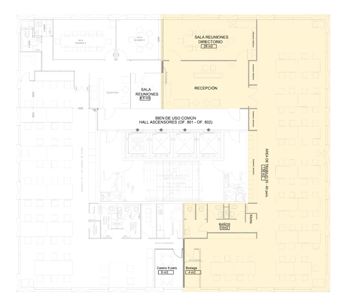 Arriendo Oficina NOSP 3B 4E 1B  - Vitacura