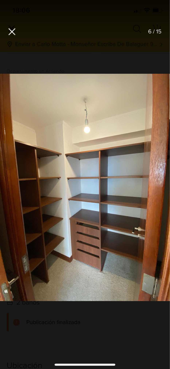 Arriendo Departamento 3D 2B 1E 1B Mall Sport - Las Condes