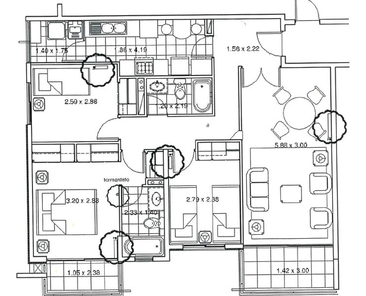 Arriendo Departamento 3D en suite 2B 1E 1B Plaza Ega&ntilde;a - &Ntilde;u&ntilde;oa