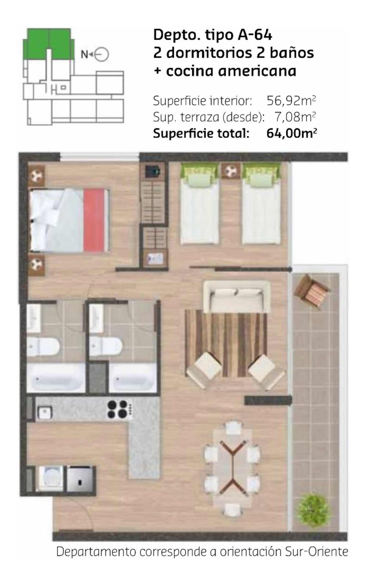 Venta Departamento 2D 2B 1E Estadio Nacional - &Ntilde;u&ntilde;oa