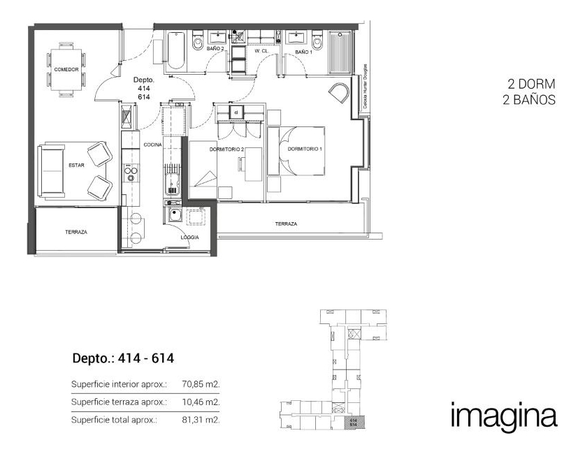 Venta Departamento SO 2D en suite Walk-in cl&oacute;set 2B 1E 1B Plaza Ega&ntilde;a - &Ntilde;u&ntilde;oa