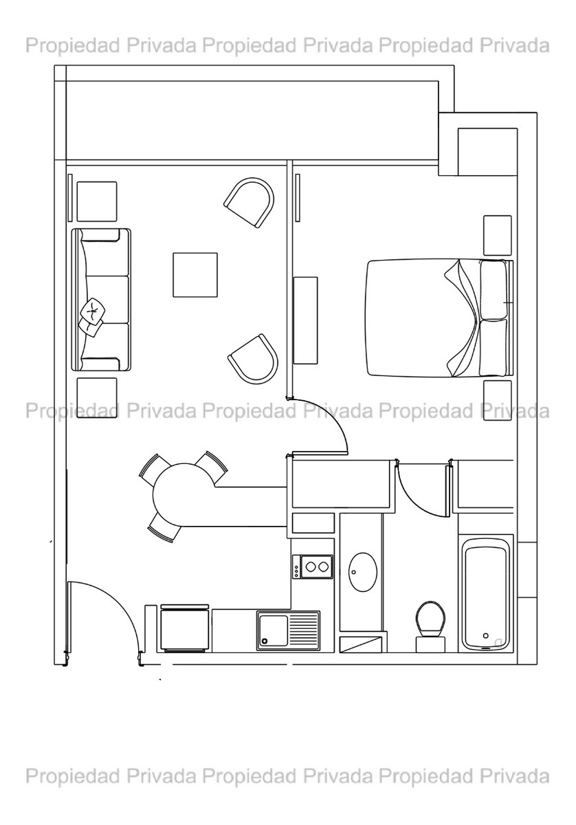 Venta Departamento SP 1D en suite 1B 1B Salvador - Providencia