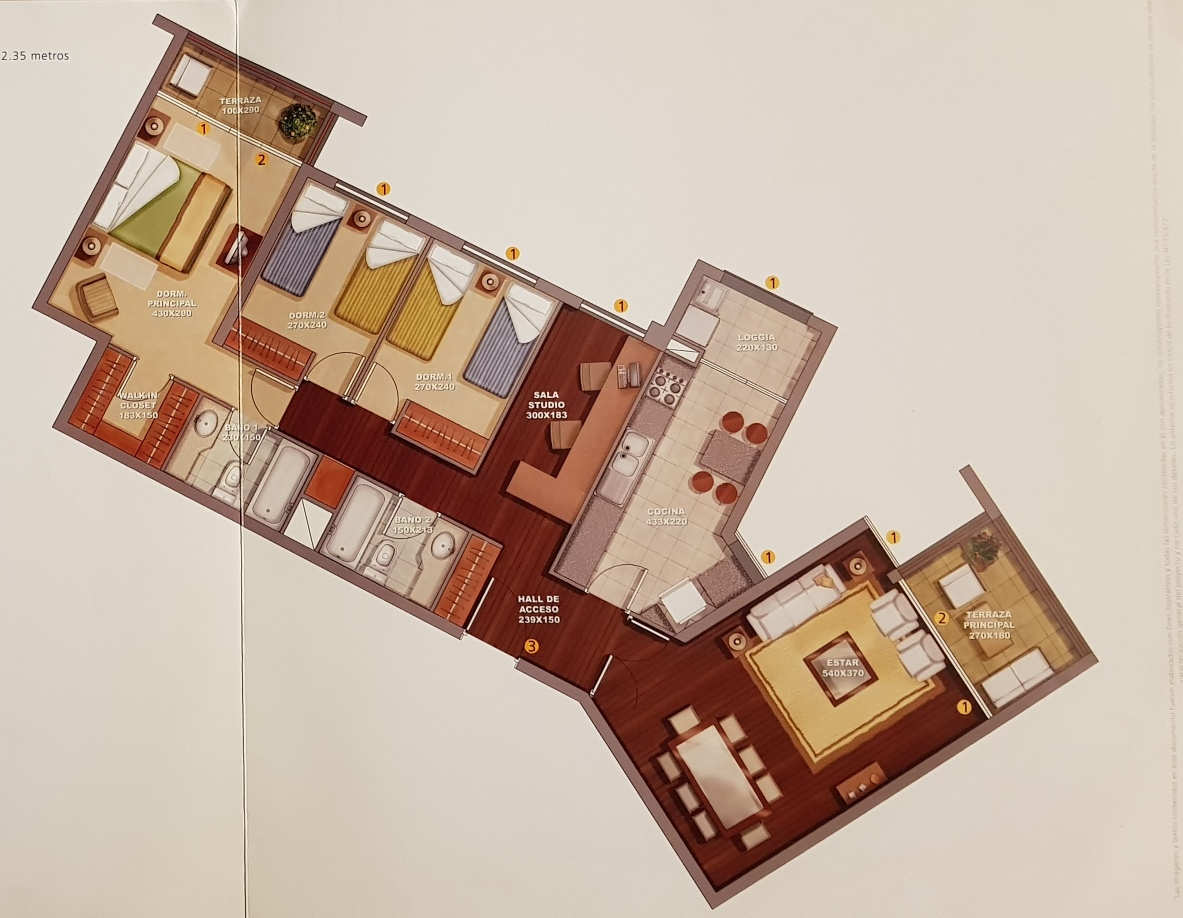 Venta Departamento NO 4D en suite Walk-in cl&oacute;set 2B 1E 1B Metro Irarr&aacute;zaval - &Ntilde;u&ntilde;oa