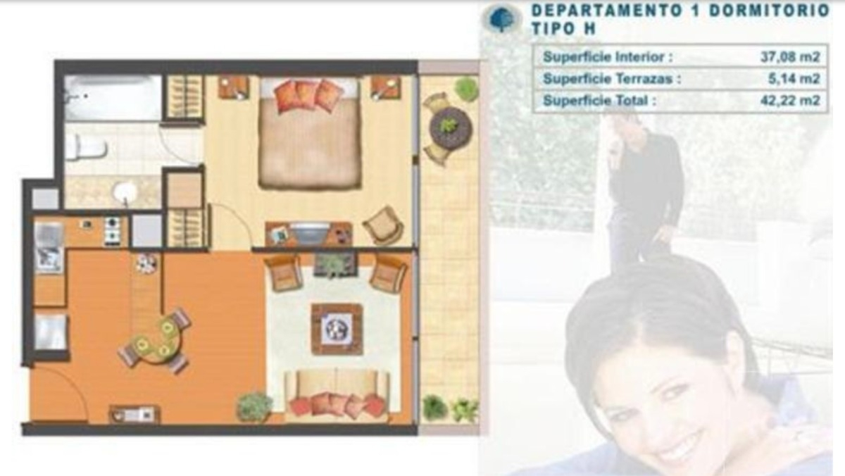 Venta Departamento SP 1D en suite 1B 1B Salvador - Providencia