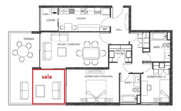 Venta Departamento SP 2D en suite Walk-in cl&oacute;set 2B 1E 1B Rotonda Atenas - Las Condes