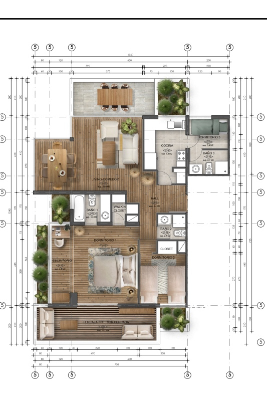Arriendo Departamento 3D 3B 1E 1B Parque Bicentenario - Vitacura