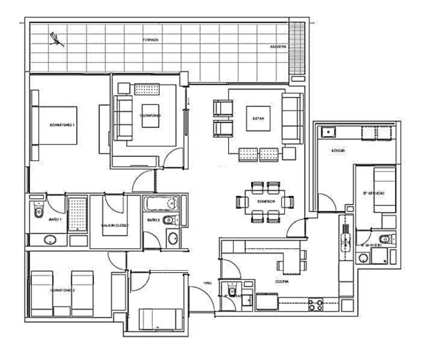 Arriendo Departamento 3D La Dehesa - Lo Barnechea