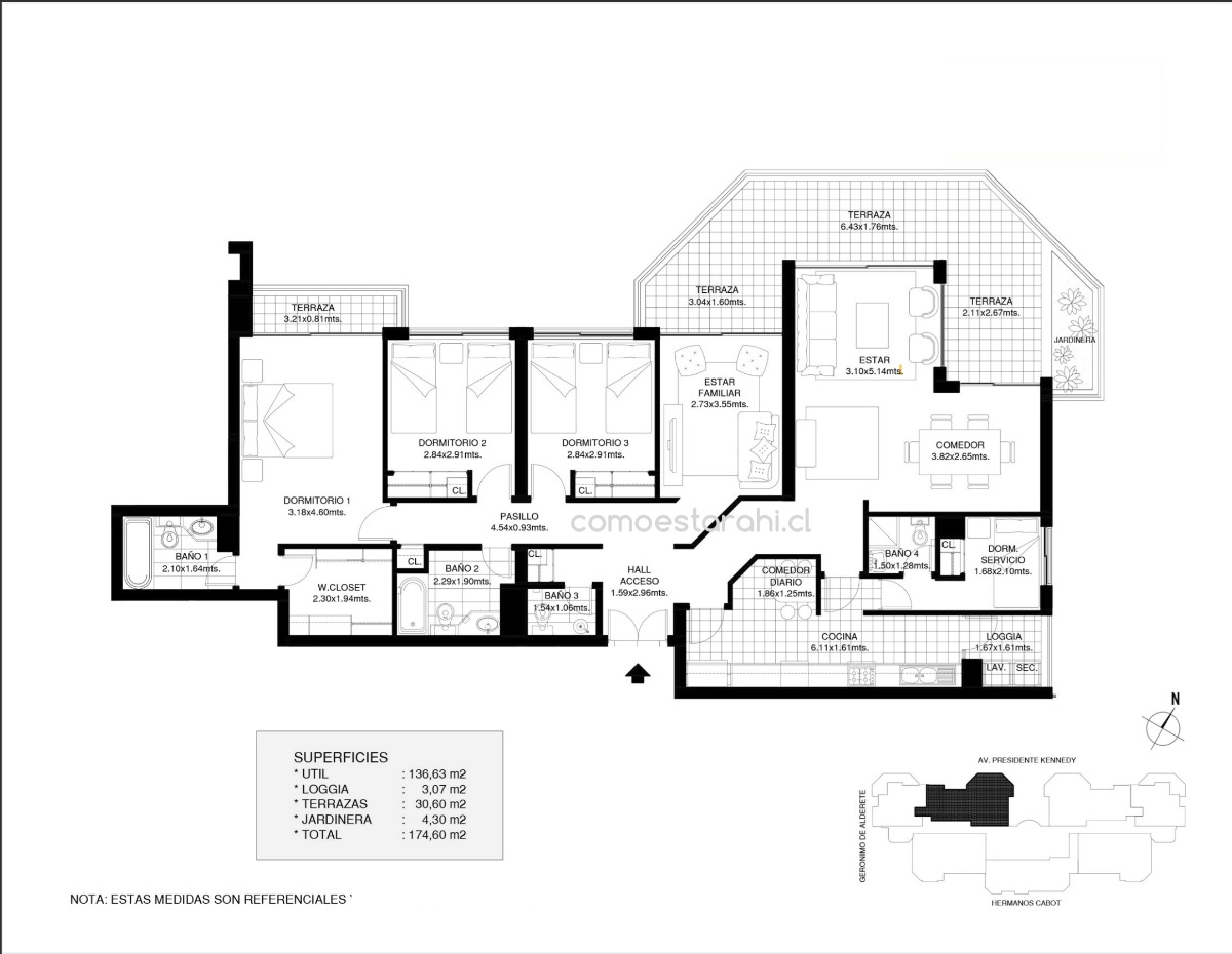 Venta Departamento 4D Alto Las Condes - Las Condes