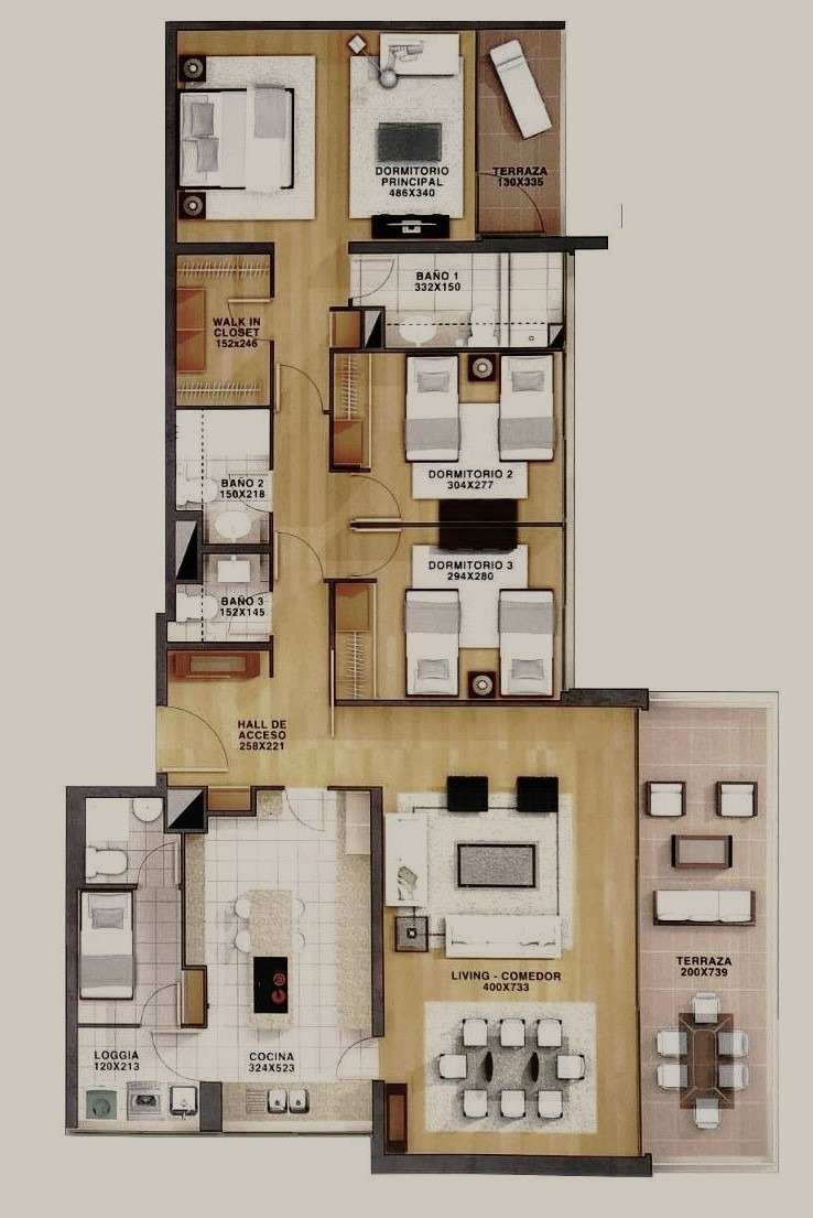 Venta Departamento O 3D en suite Walk-in cl&oacute;set 3B 4E 1B La Llaver&iacute;a - Vitacura