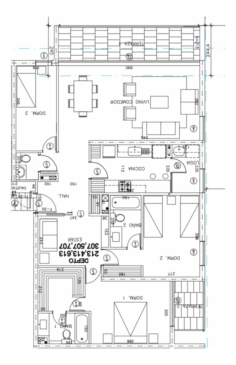 Venta Departamento 3D 3B 2E Metro Bilbao - Providencia
