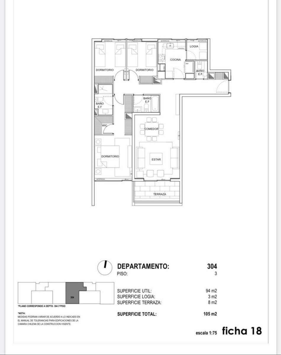 Arriendo Departamento 3D 3B 2E 1B Estadio Croata - Vitacura