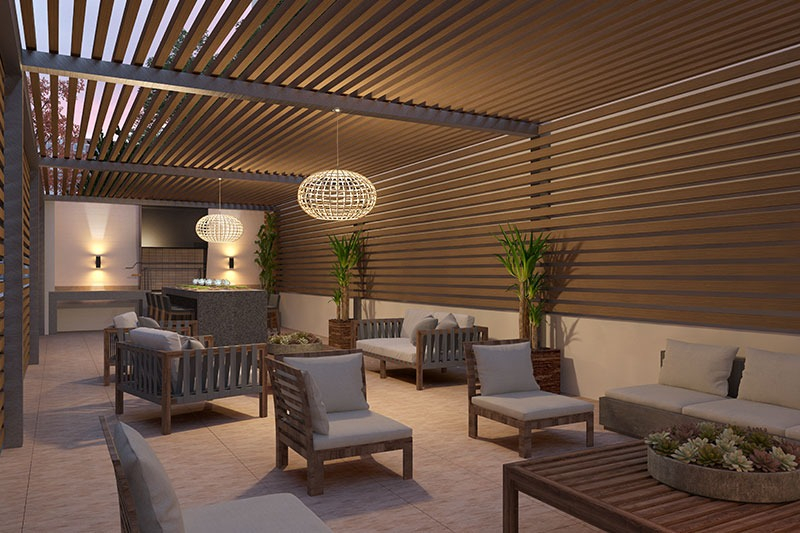 Arriendo Departamento N 3D en suite 3B 1E 1B Las Lilas - Providencia