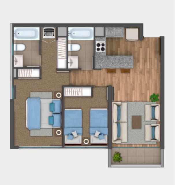 Venta Departamento 2D 2B 1E Juan G&oacute;mez Millas - &Ntilde;u&ntilde;oa