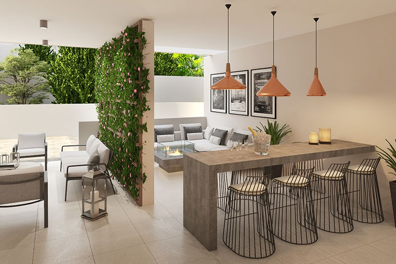 Arriendo Departamento N 3D en suite 3B 1E 1B Las Lilas - Providencia