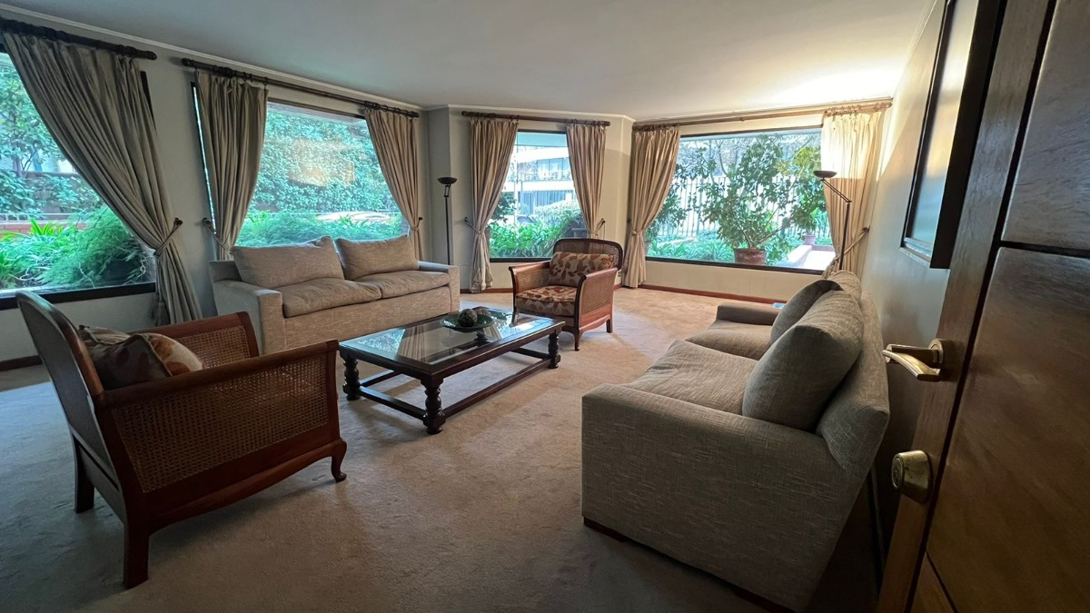 Arriendo Departamento SP 3D en suite 2B 2E 1B Barrio El Golf - Las Condes