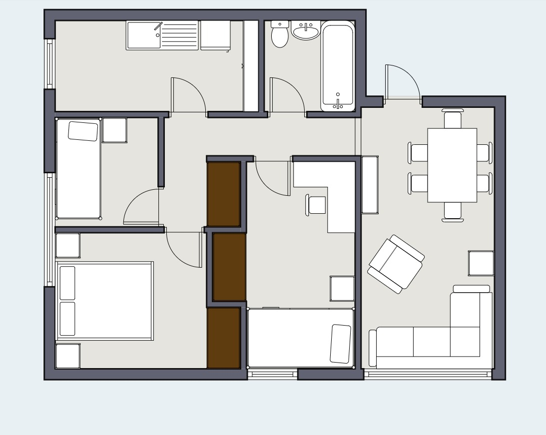 Venta Departamento 3D 1B 1E Villa Los Jard&iacute;nes - Villa Los Presidentes - &Ntilde;u&ntilde;oa