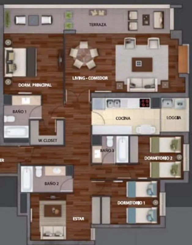 Venta Departamento NO 3D 3B 3E 1B Metro Pr&iacute;ncipe de Gales - Country Club - La Reina