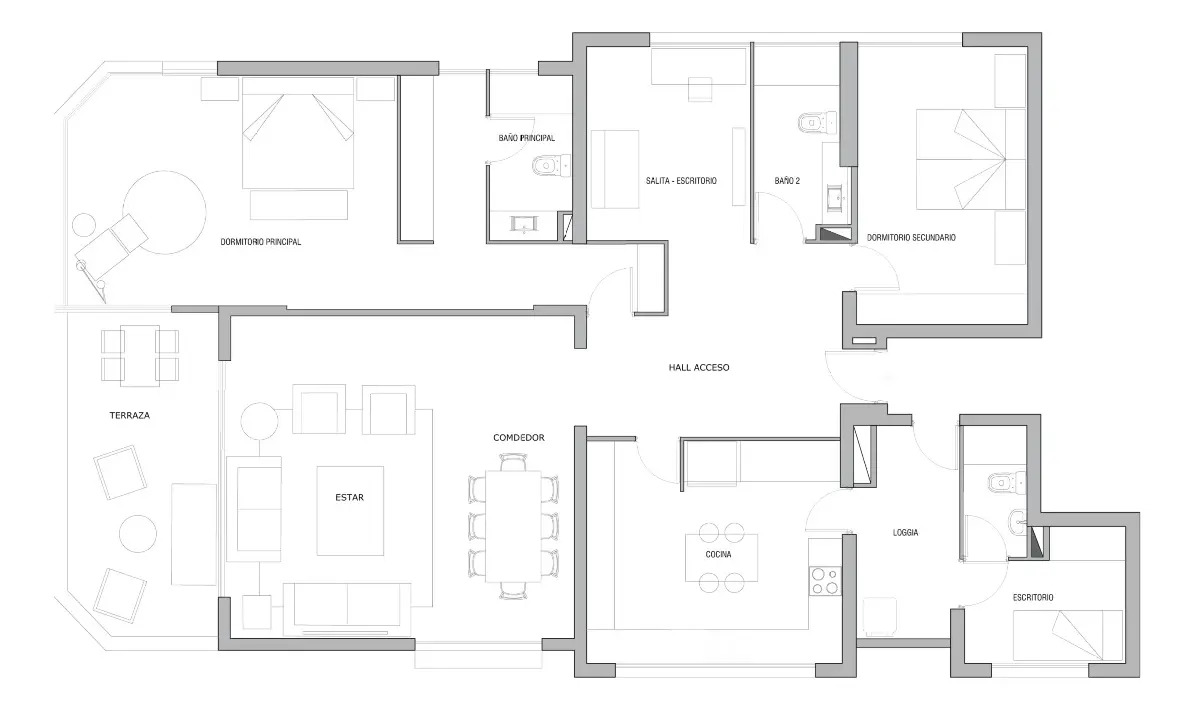 Venta Departamento NP 3D 3B 2E 1B Metro Escuela Militar - Las Condes