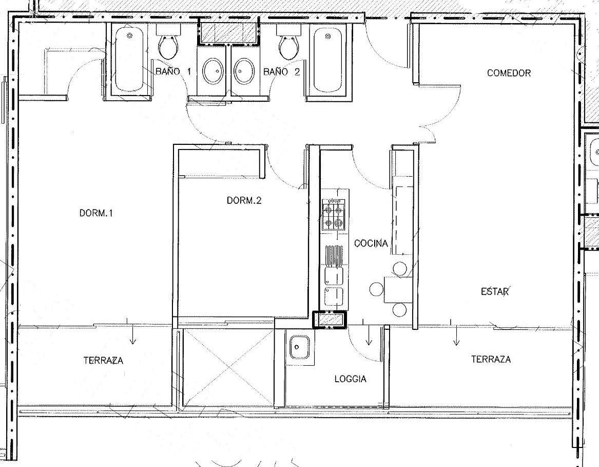 Venta Departamento SO 2D en suite Walk-in cl&oacute;set 2B 1E 1B  - Providencia