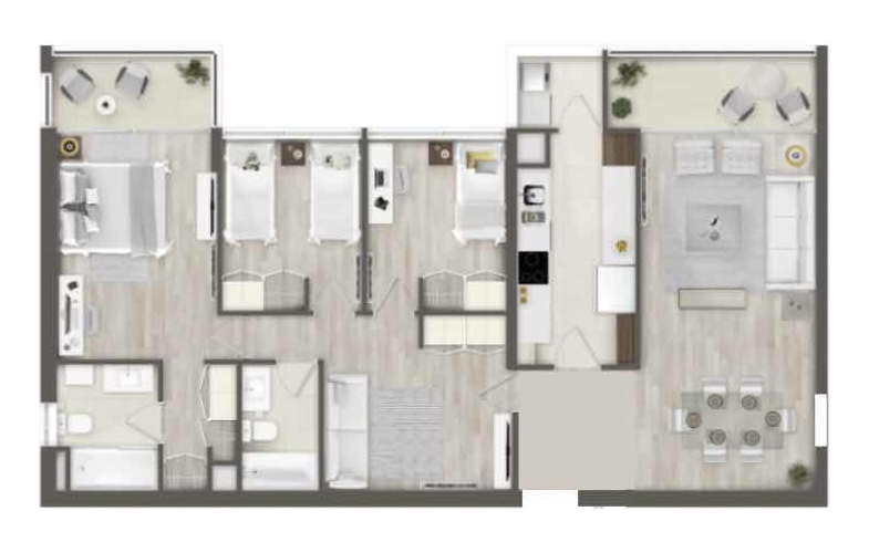 Venta Departamento 3D 2B 1E In&eacute;s de Su&aacute;rez - Providencia