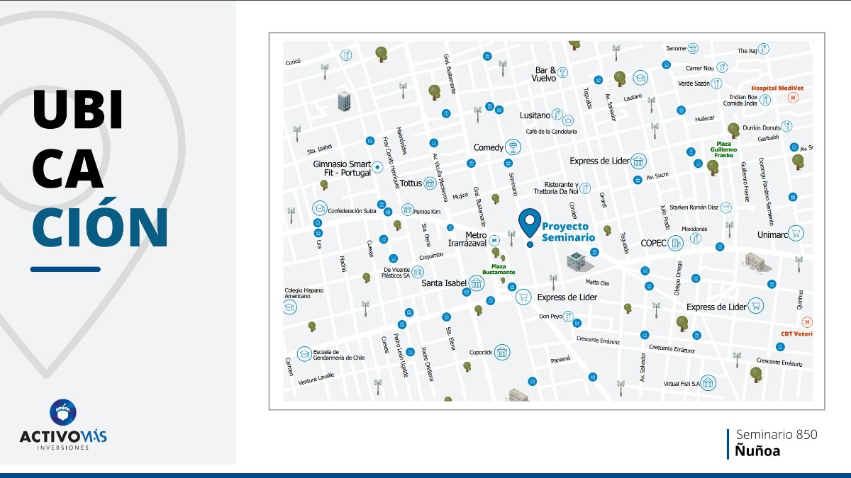 Venta Departamento S 1D 1B Metro Irarr&aacute;zaval - &Ntilde;u&ntilde;oa