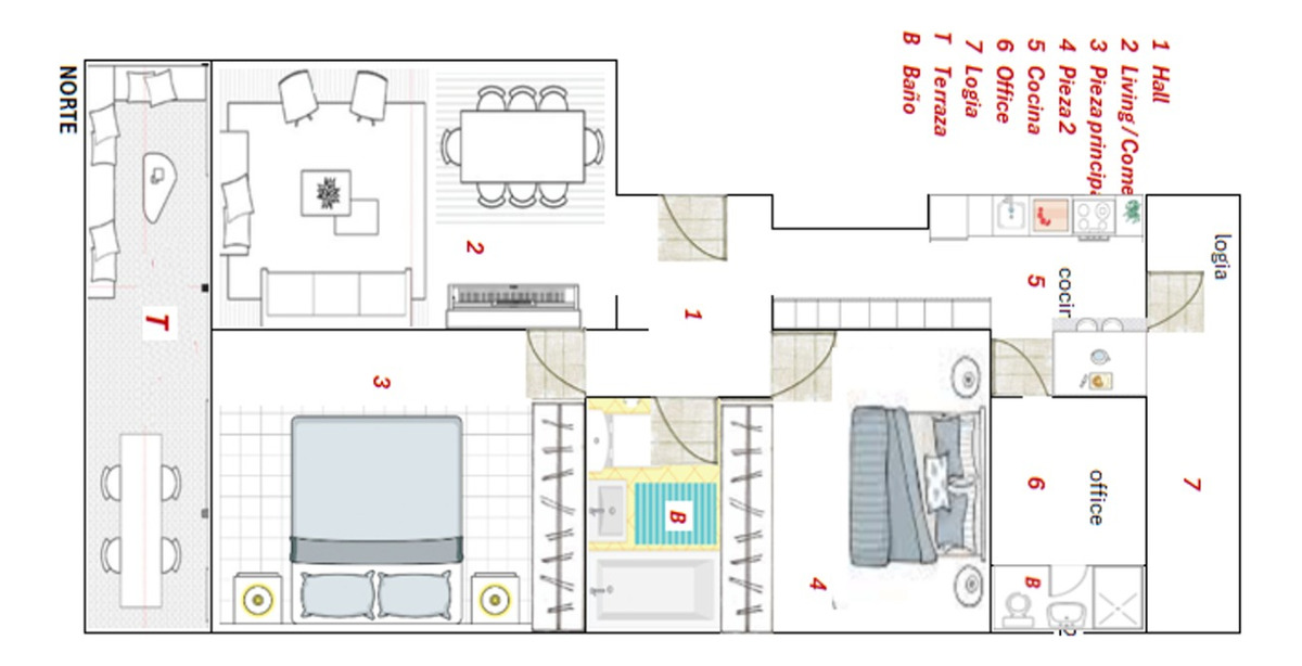 Venta Departamento NP 3D 2B 1E 1Bd Las Lilas - Providencia